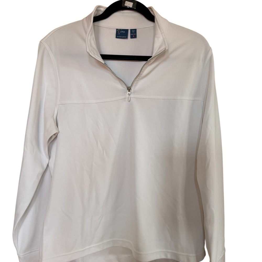 LGPA Long sleeve 1/4 zipper top Sz.L - Picture 2 of 9